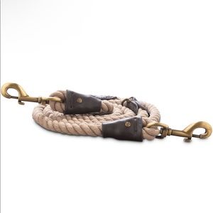 Bond & Co natural rope dog leash 6 ft